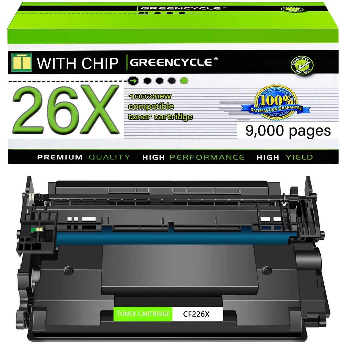 GREENCYCLE GREENCYCLE CF226X toner cartridge 9000 pages black — product photo
