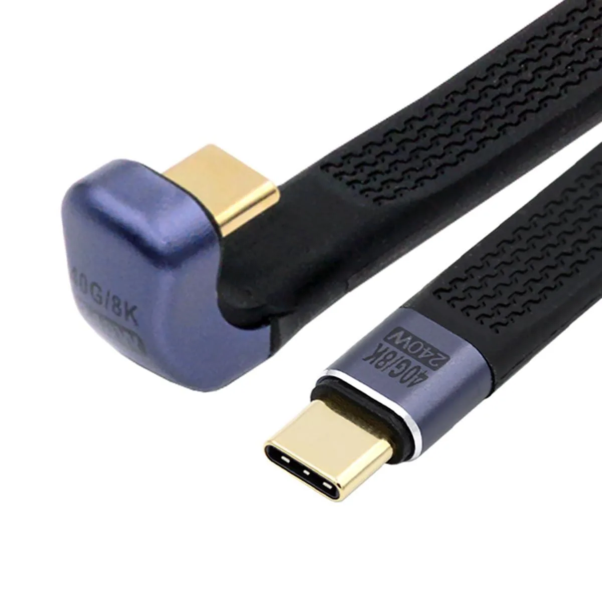 Vszerda Vszerda USB4 40Gbps 240W 8K Opposite U Shape Back Angled Cable 13cm — product photo