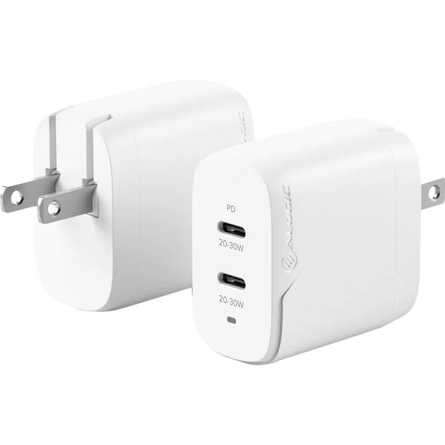 ALOGIC ALOGIC WCG2X40-US 40W 2-port USB-C GaN charger — product photo