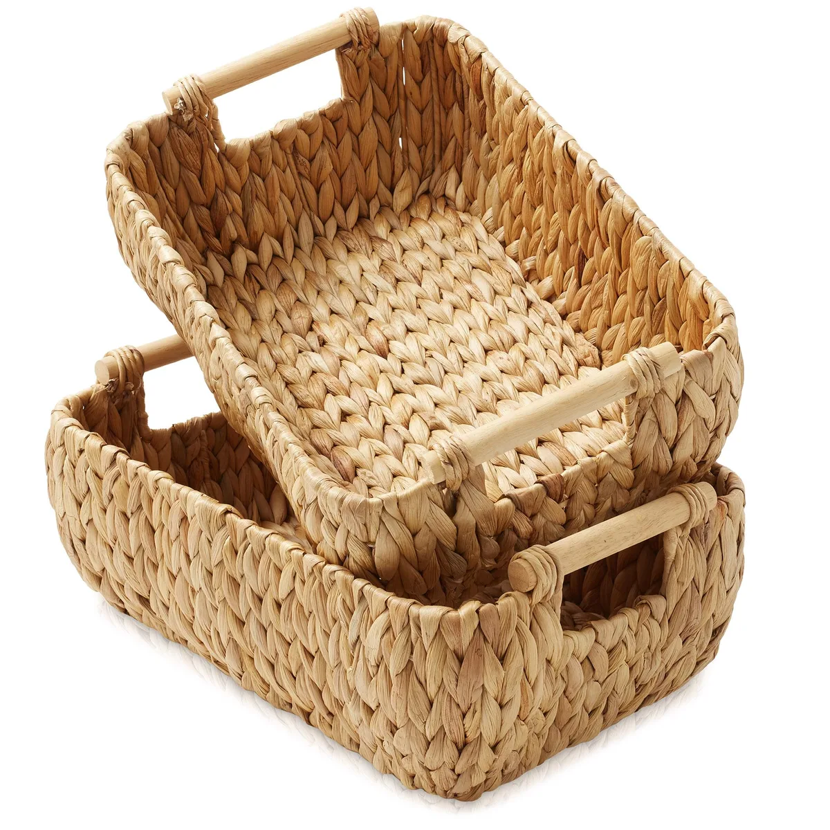 Casafield Casafield STO-S1216-NAT Medium Oval Shelving Bin Set of 2 — product photo