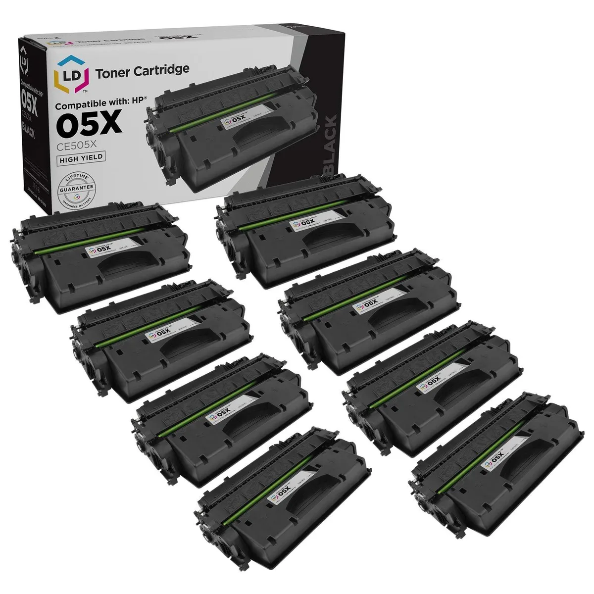 LD Products LD Products Compatible Toner Cartridge CE505X Black 8-Pack — product photo