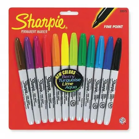 Sharpie Sharpie 30075PP Permanent Marker Set Fine Tip Assorted Colors 12 Pack — product photo