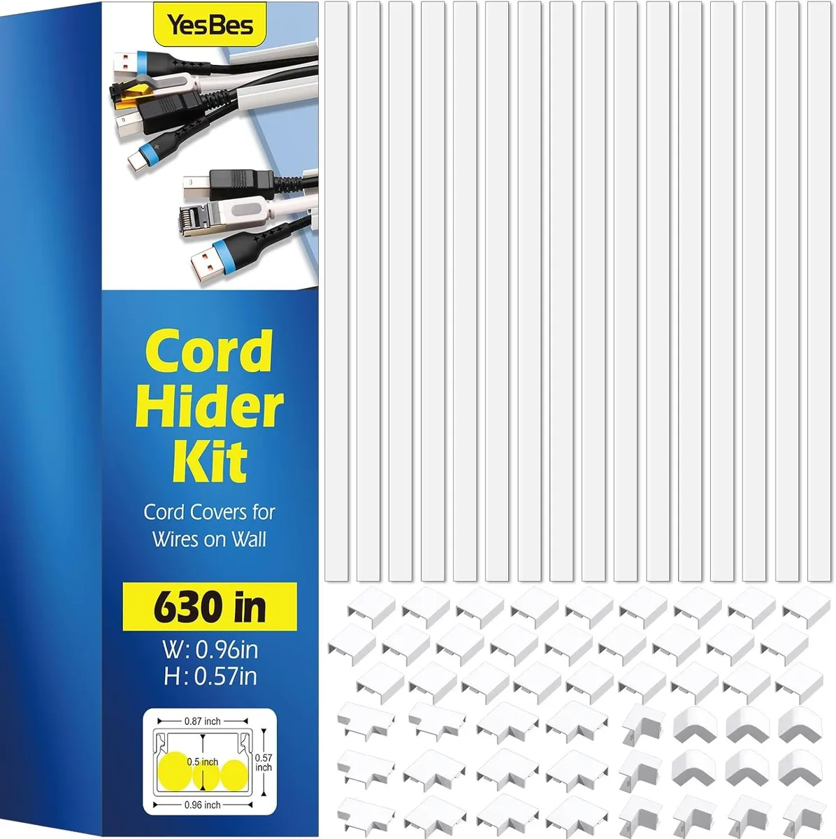BFKK BFKK 630in Cord Hider Kit White 40×15.7in — product photo