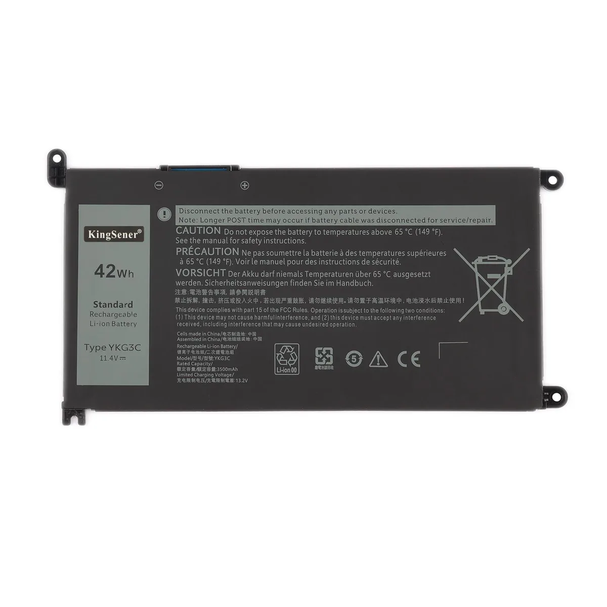 KingSener KingSener YKG3C 42Wh 11.4V laptop battery for Dell Chromebook 3110 2-in-1 — product photo
