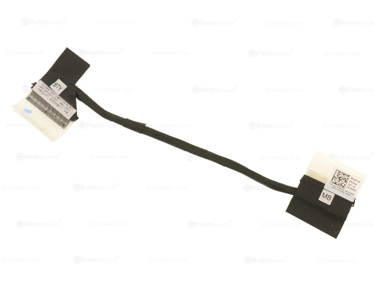 Flat ribbon battery cable with black connectors for Dell Latitude 3310