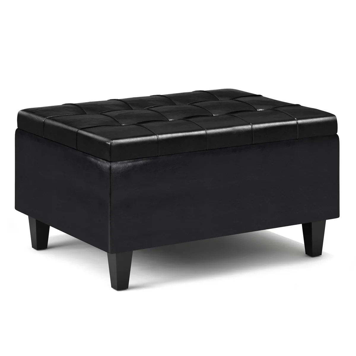 tuphen tuphen Harrison Small Coffee Table Storage Ottoman Midnight Black 34x26x18 — product photo