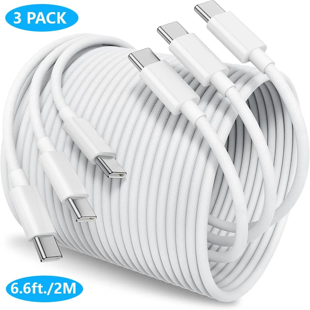 IHDAPP IHDAPP USB-C Cable 6.6ft 60W 3-Pack White — product photo
