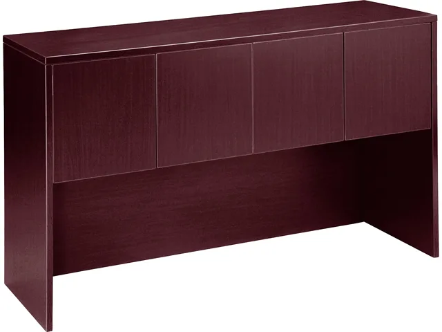 BOSS Office Products BOSS Office Products N140-M 66" Four Door Hutch Mahogany office furniture — product photo