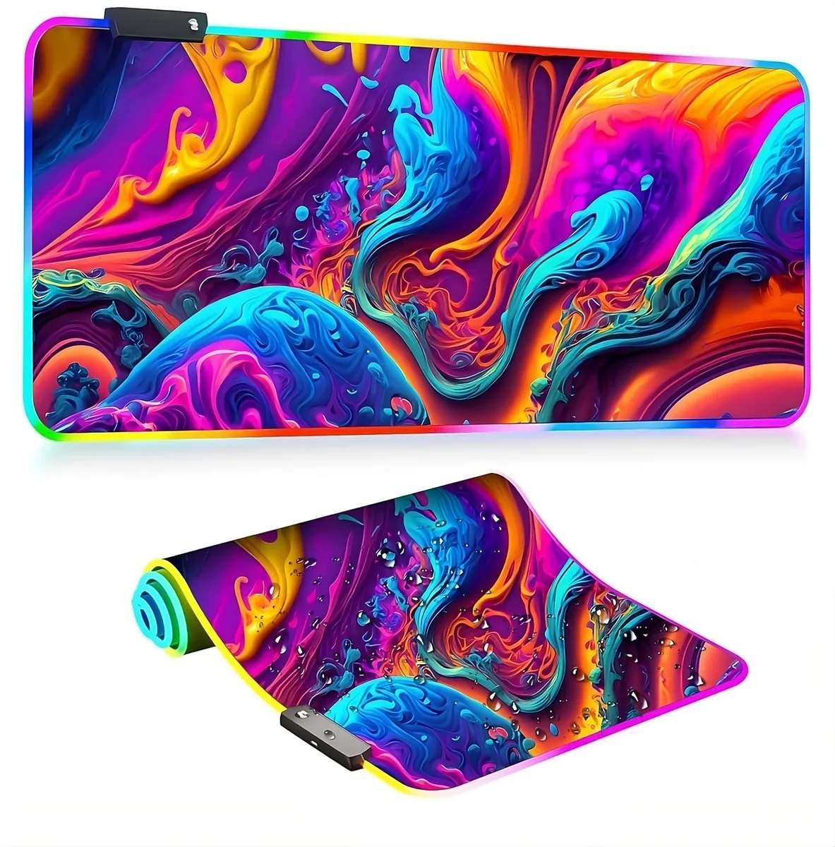  INTELUX RGB Waterproof Gaming Mouse Pad 31.5 x 15.7 in — product photo