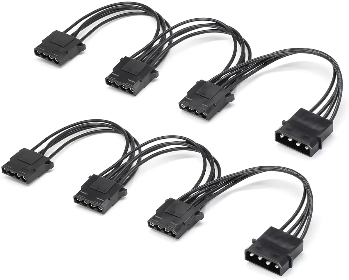 THE ORDINARY THE ORDINARY Molex 4 Pin IDE Power Splitter 1 to 3 Y 6.7 inch — product photo
