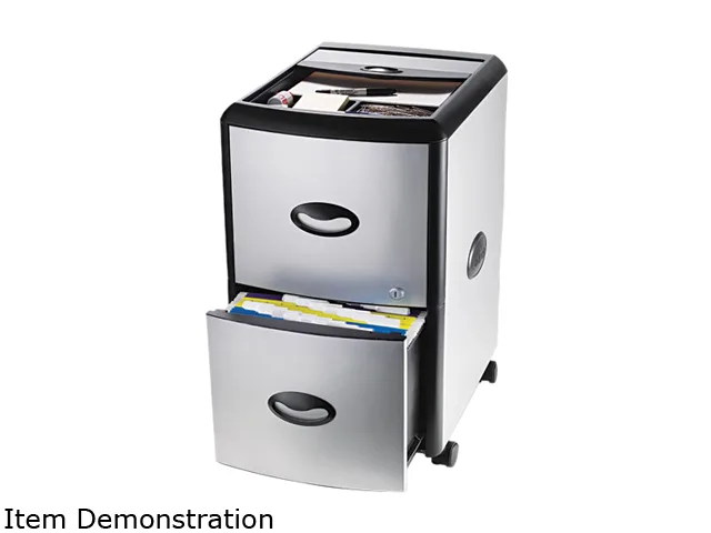 Storex Storex 61352U01C Mobile Filing Cabinet 19w x 15d x 23h Gray — product photo
