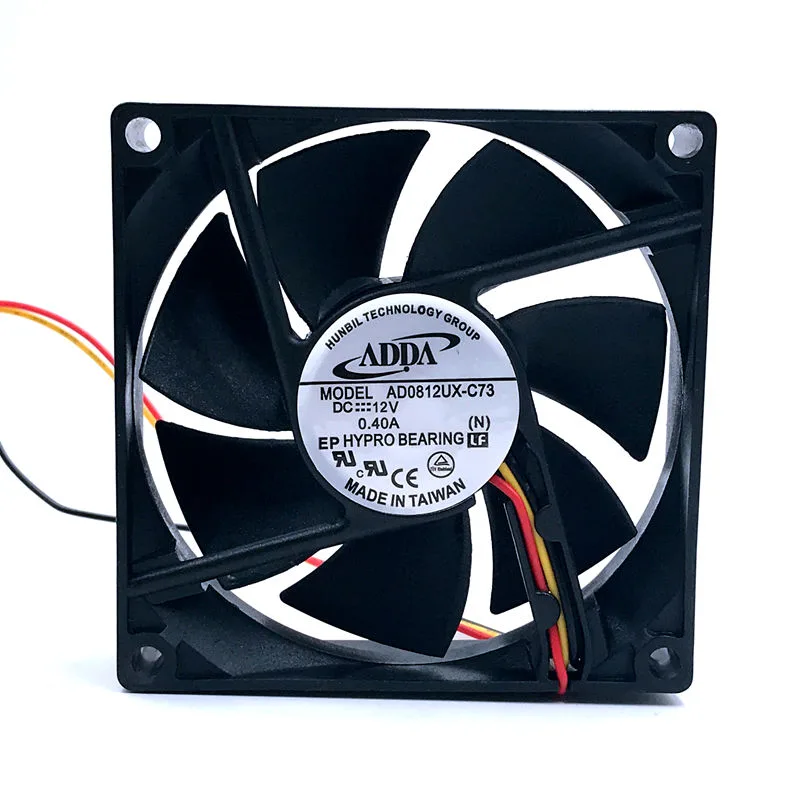 SXDOOL SXDOOL ADDA AD0812UX-C73 80mm 12V .40A 3-pin case fan — product photo