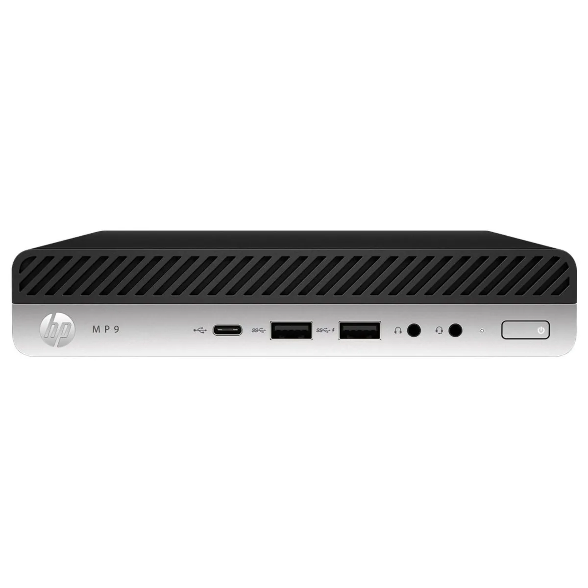 HP HP MP9 G4 Retail System AMS i5-8500T 2.1 GHz 8 GB DDR4 128 GB SSD Windows 10 Pro desktop PC Black — product photo