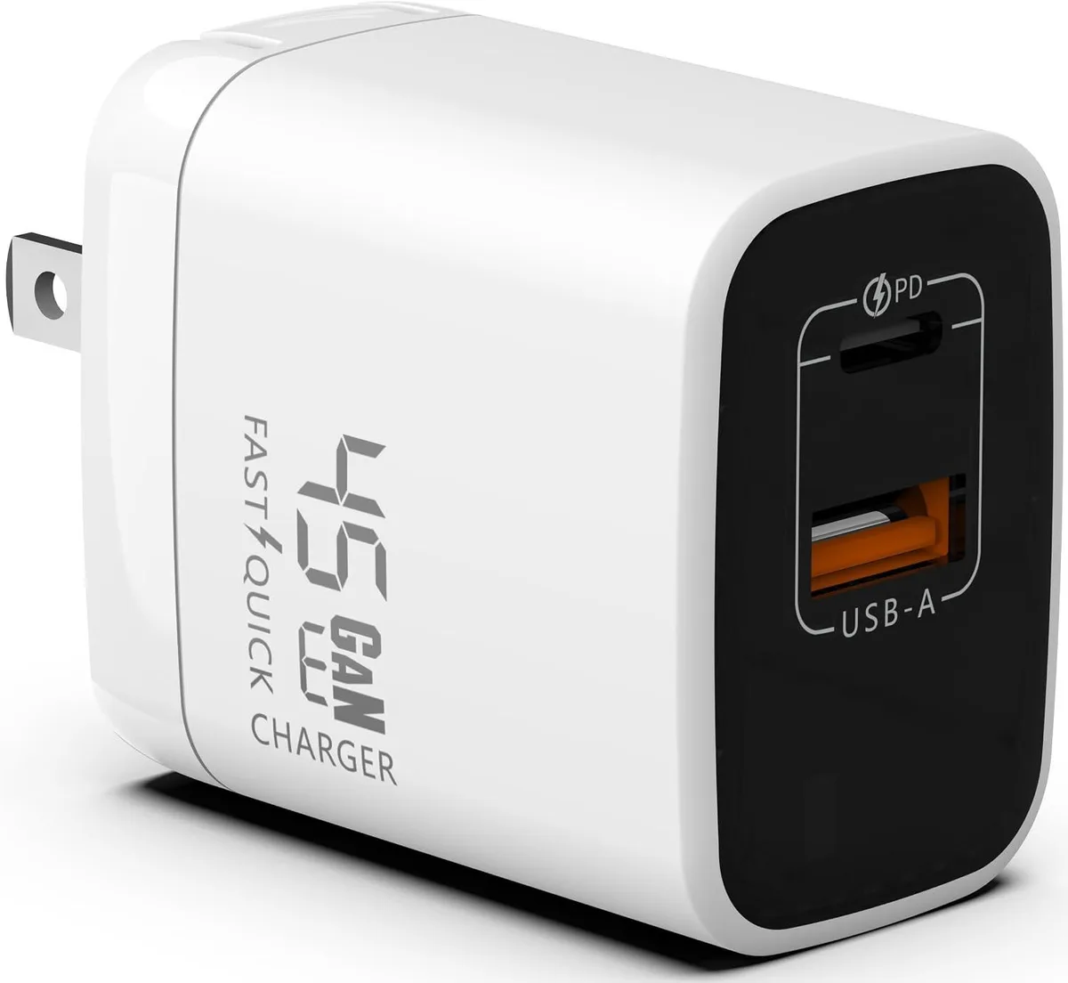 ONITOON ONITOON 45W GaN Power Adapter 2 USB-C 1 USB-A White — product photo