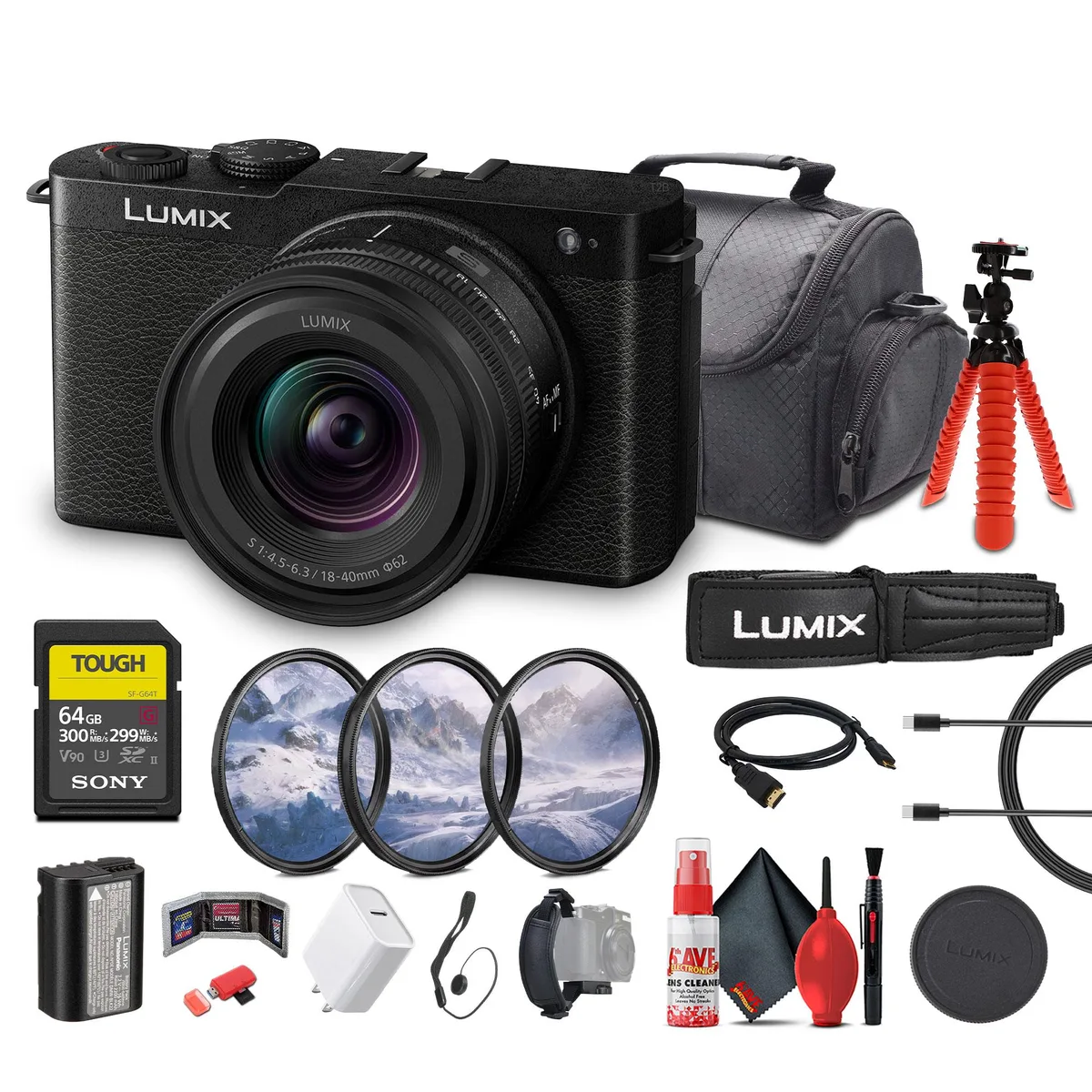 Panasonic Panasonic Lumix S9 24.2MP Full-Frame Camera Kit 18-40mm f/4.5-6.3 Black — product photo