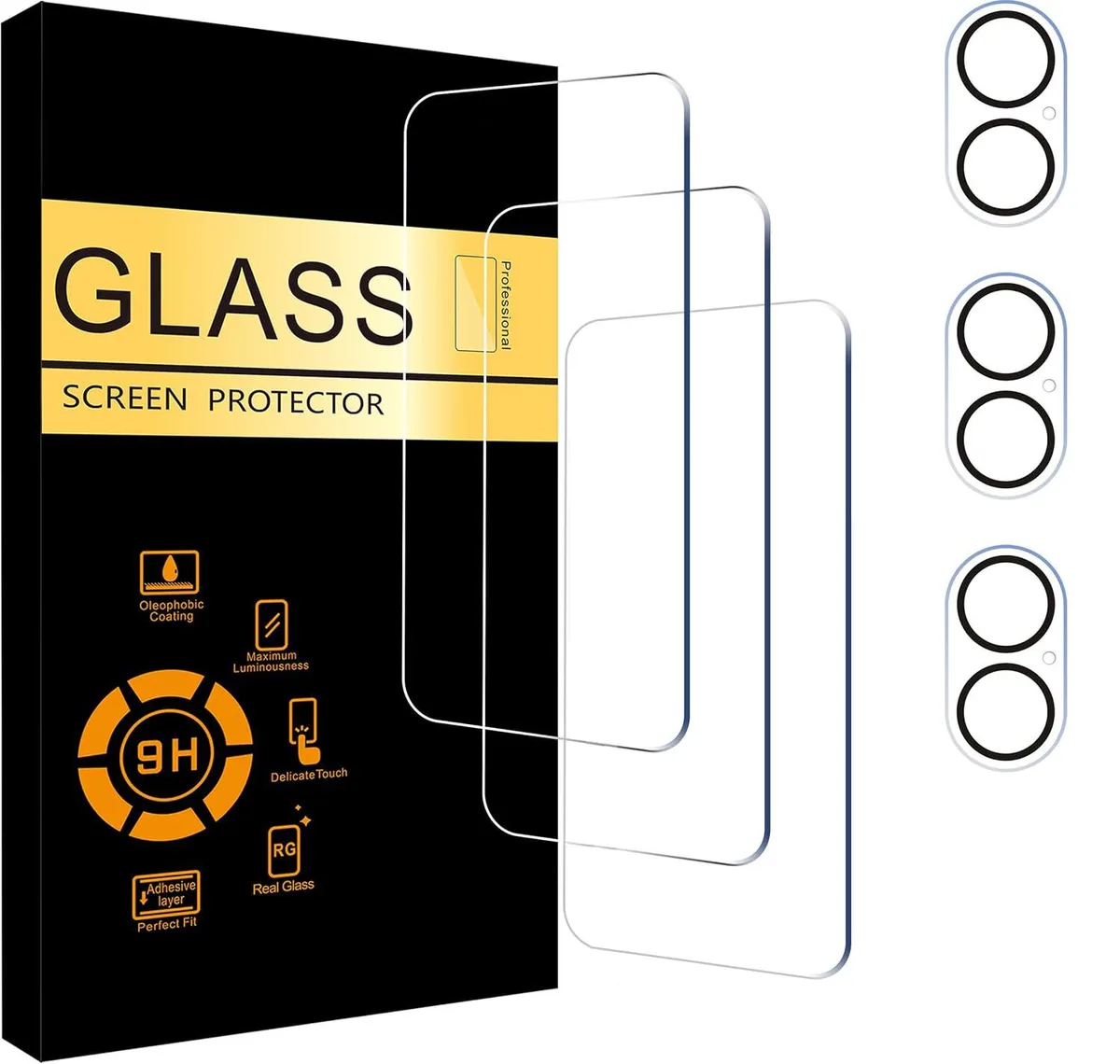 Werleo Werleo 3+3 Pack Screen & Camera Protectors iPhone 17 6.3 inch — product photo