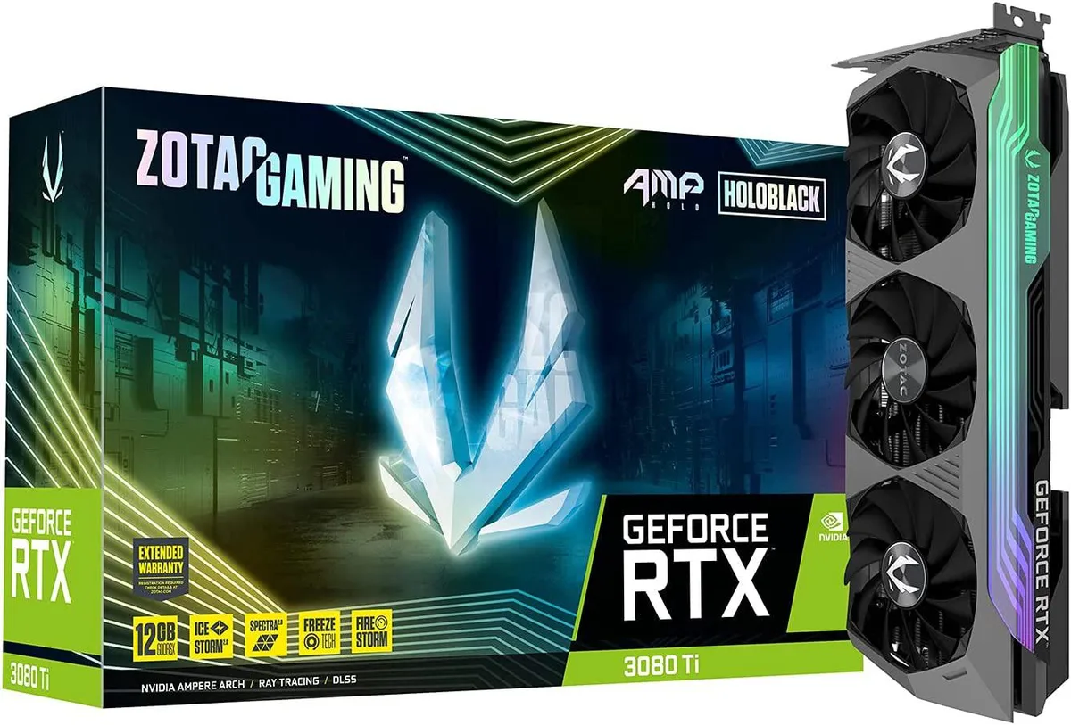ZOTAC ZOTAC GeForce RTX 3080 Ti AMP Holo 12GB GDDR6X graphics card — product photo