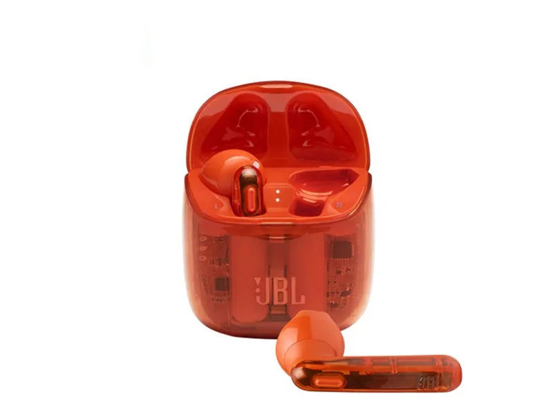 JBL JBL Tune 225TWS Ghost Edition Orange True Wireless Earbuds — product photo