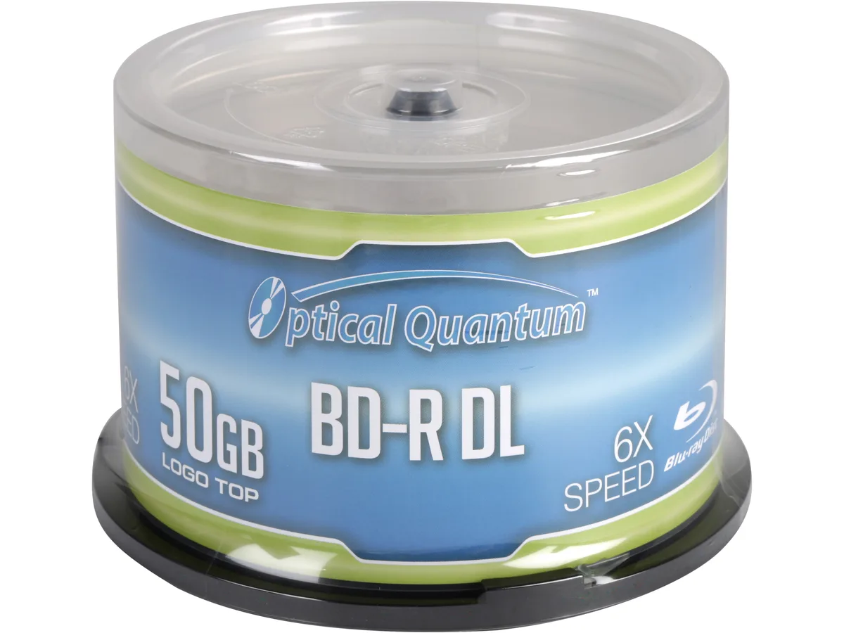 VinPower VinPower OQBDRDL06LT-50 6X 50 GB BD-R DL 50-pack blu-ray media — product photo