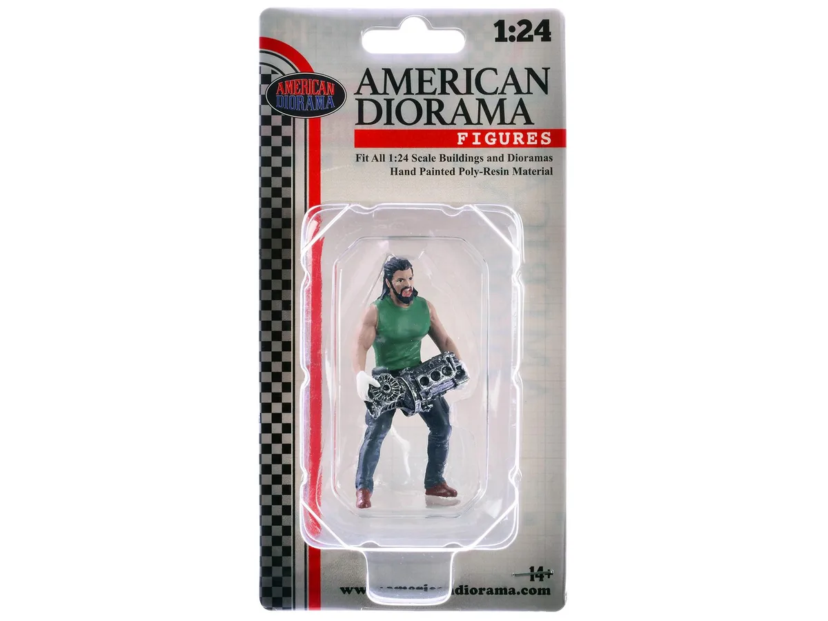 American Diorama American Diorama Muscle Mechanics Figure #5 1/24 Scale Hobby Collectible 2.875 Inches — product photo