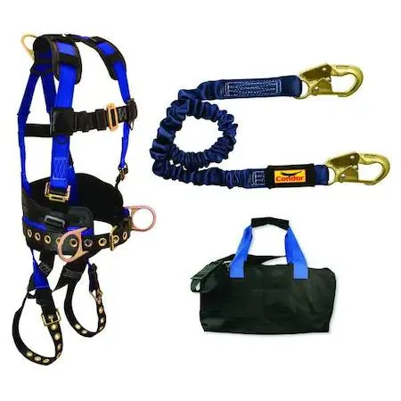 Blue Condor fall protection kit with harness and six-foot lanyard