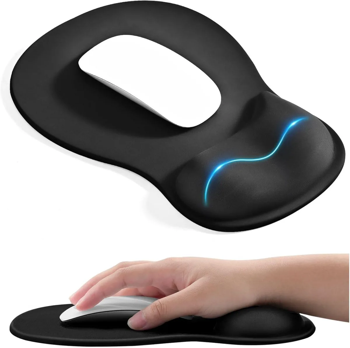 BAOFENG BAOFENG Ergonomic Mouse Pad Gel Wrist Rest 10.2 x 7.5 x 1.2 inch — product photo