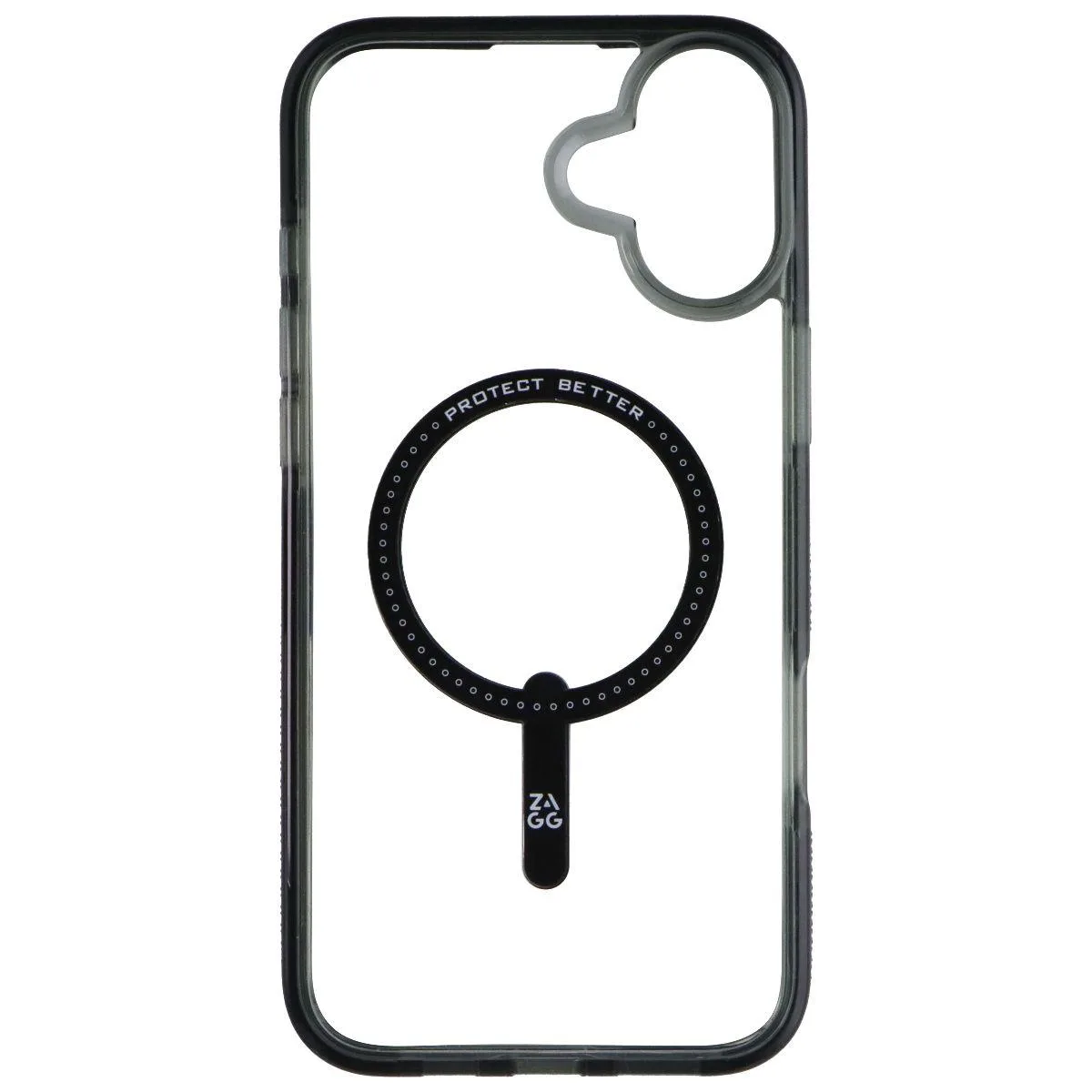 ZAGG ZAGG Santa Cruz Snap Case for MagSafe iPhone 16 Plus Clear/Black — product photo