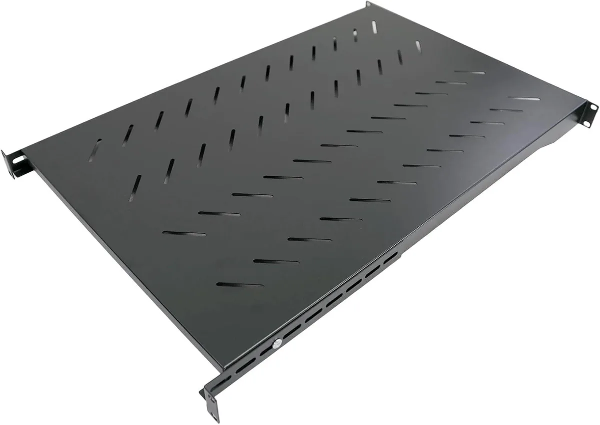 TAURKENAM TAURKENAM Adjustable 1U Server Rack Shelf 28-34.4 Inch Depth 80kg — product photo