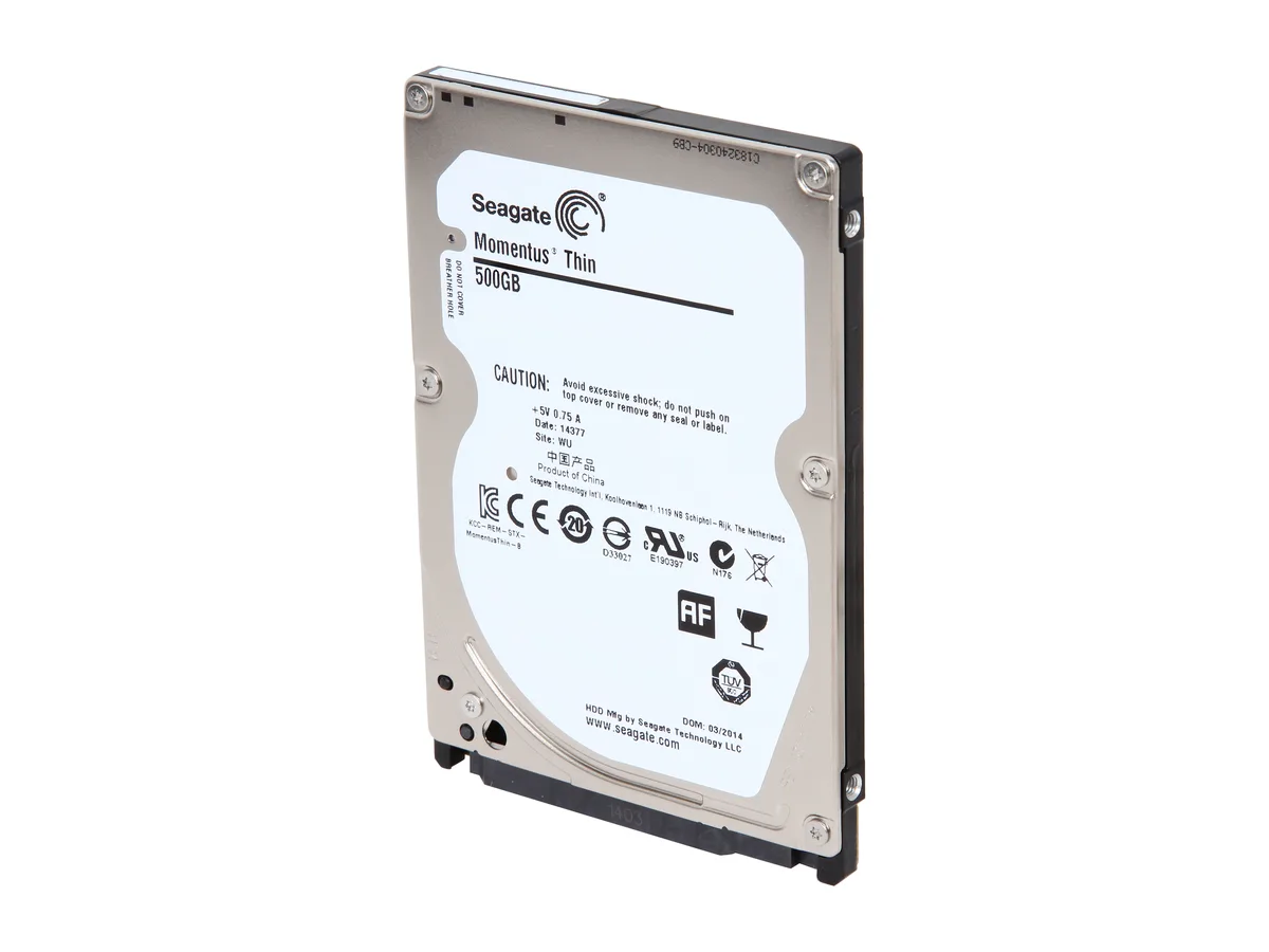Seagate Seagate ST500LM021 500GB 7200 RPM 32MB SATA 6.0Gb/s 2.5" 7mm laptop hard drive — product photo