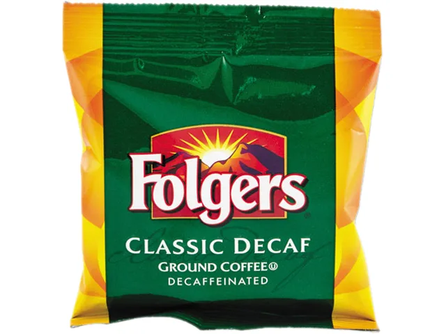 Folgers Folgers 2550006433 Classic Roast Decaf Fraction Pack 1.50 oz 42 Carton — product photo
