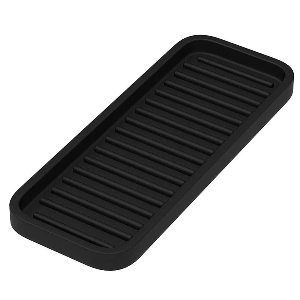 Silicone Heat Resistant Mat Black 9 x 3.5 x 0.5 — product photo