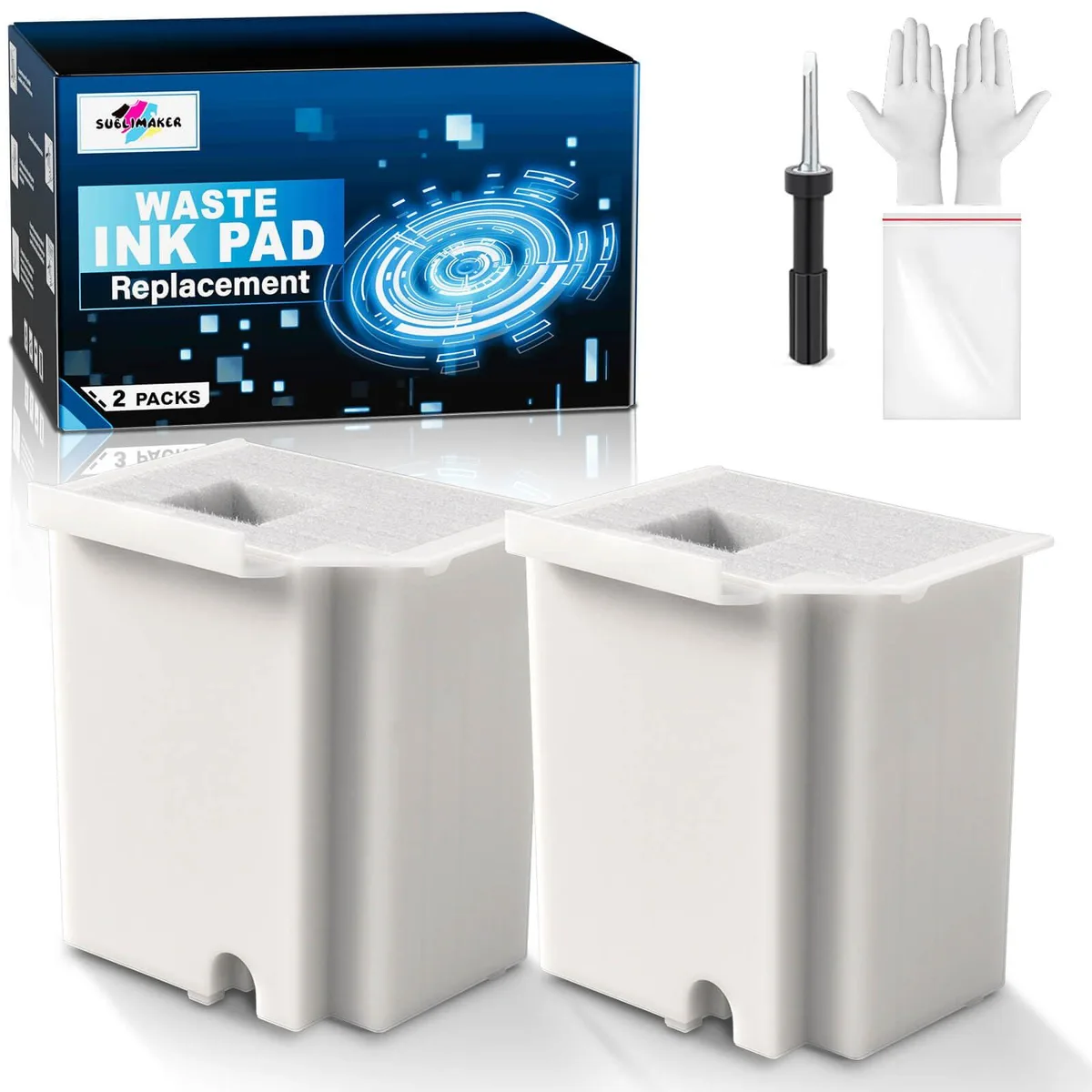 No Sew No Sew Waste Ink Pad Kit (2-Pack) for ET-2800/4800/2720/2803/2400/4700 — product photo