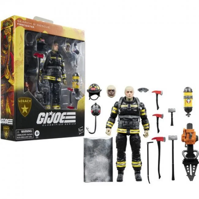 Hasbro Hasbro G09645L00 G.I. Joe Classified Series Legacy Collection Search &amp; Rescue Firefighter action figure — product photo
