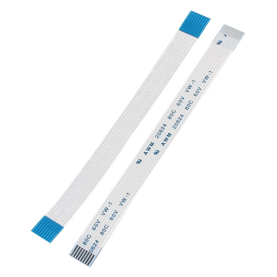 Unique-Bargains Unique-Bargains 2 Pcs 100x9mm 1mm Pitch 8 Pins FPC Flex Wire FFC Flexible Flat Ribbon Cable — product photo