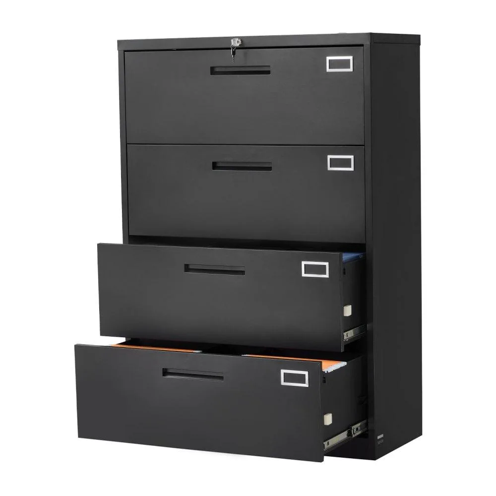 VEVOR VEVOR W1247SS0218 4-Drawer Metal File Cabinet Black — product photo
