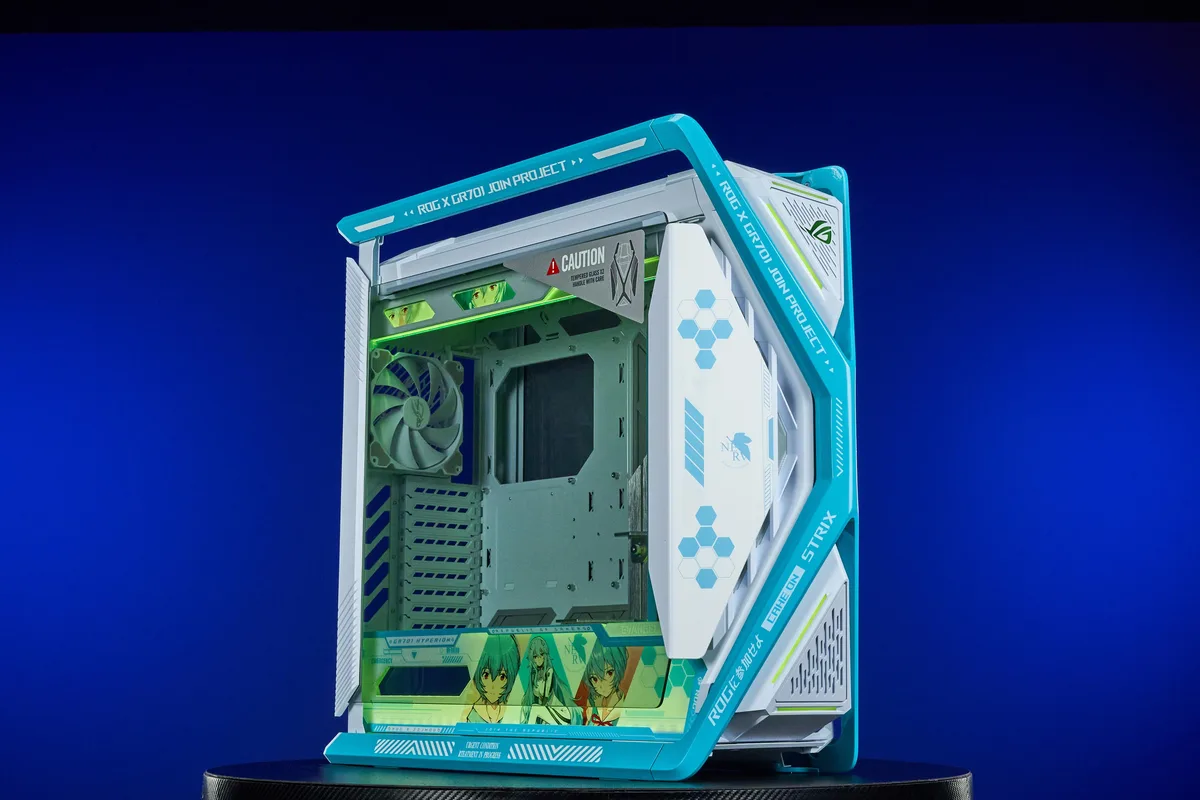 Corn Electronics Corn Electronics GR701 E-ATX PC case Ayanami Rei-White Evangelion — product photo