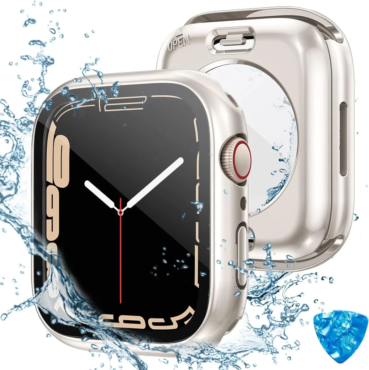 ETEIZU ETEIZU 2-in-1 Waterproof Watch Screen Protector Case 41mm accessory — product photo