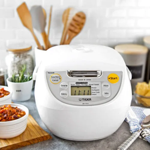 Tiger Corporation Tiger Corporation JBV-S18U 10-Cup 1.8 L 941 W Rice Cooker White — product photo
