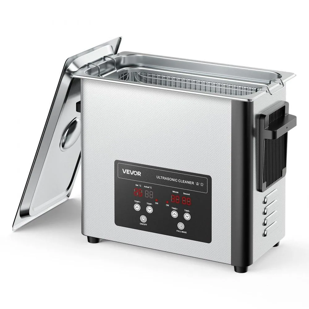 VEVOR VEVOR 6L Ultrasonic Cleaner 40kHz 120W 30min 80°C Stainless Steel Basket — product photo