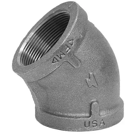 Anvil Anvil 0310024807 3" Malleable Iron 45° Elbow Class 150 Schedule 40 300 psi — product photo