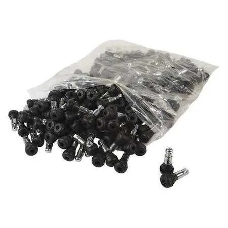 Box of fifty chrome rubber valve stems for TPMS