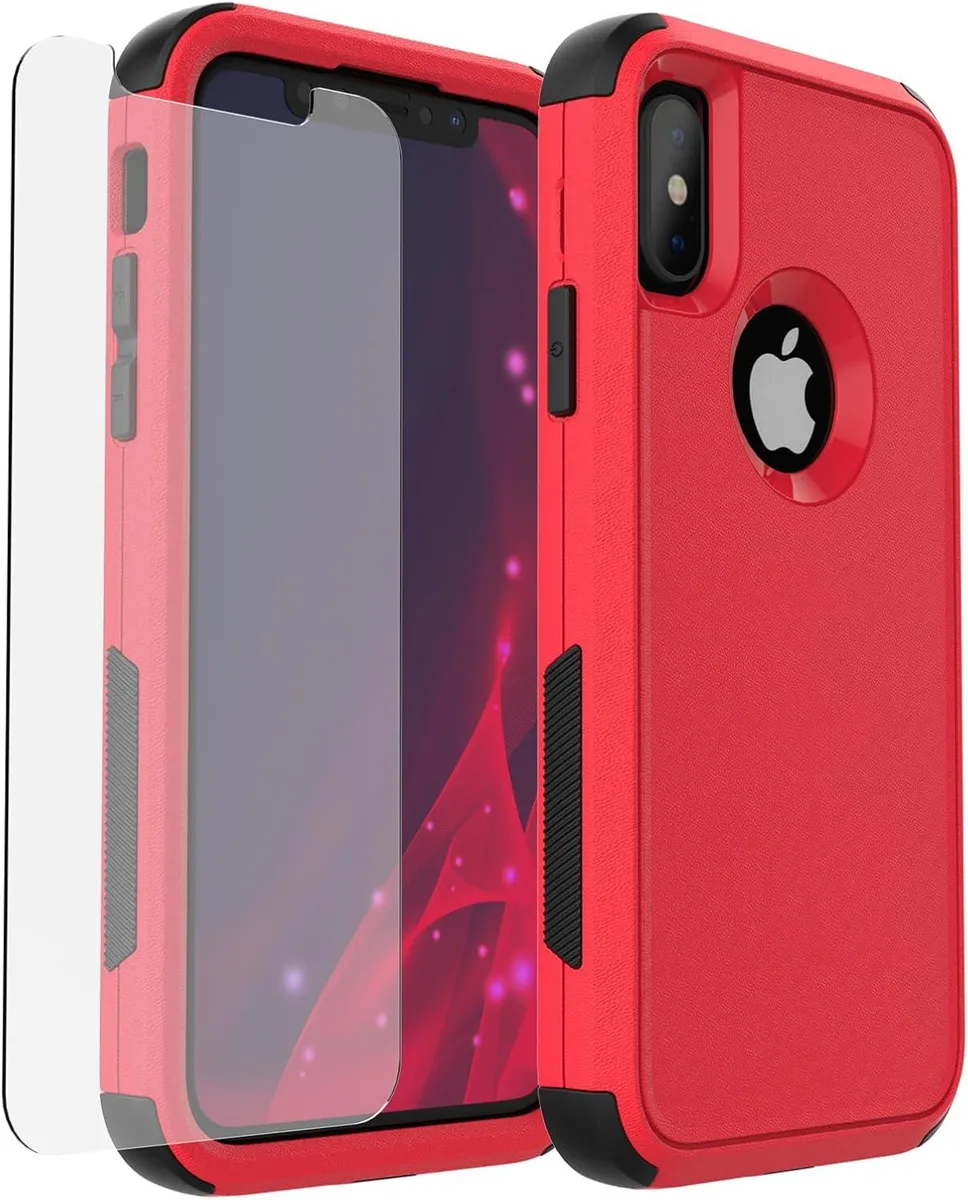TAURKENAM TAURKENAM iPhone XR Case 6.1 Inch Red Black — product photo