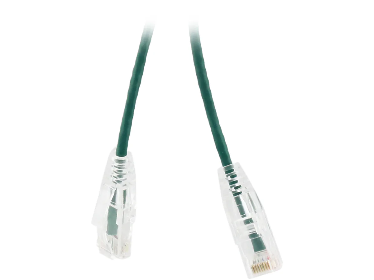 Nippon Labs Nippon Labs SLCAT6-28-10GN network ethernet cable 10 ft 28 AWG Cat 6 550 MHz Green — product photo
