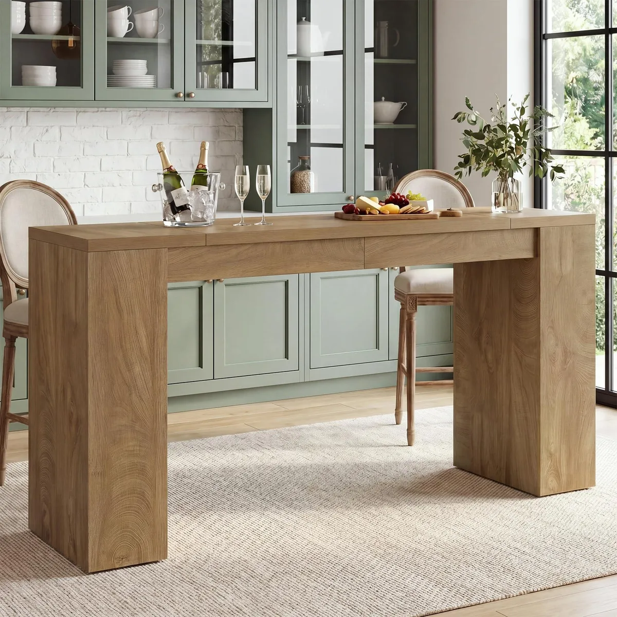 Tribesigns Tribesigns 71" Bar Table Natural Oak Brown 70.87 — product photo