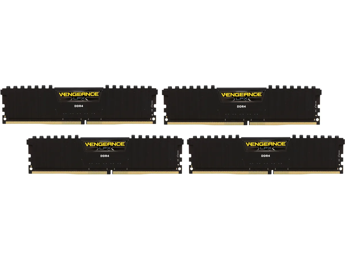 Corsair Corsair CMK32GX4M4A2133C13 Vengeance LPX 32GB (4×8GB) DDR4 2133 CL13 desktop RAM — product photo