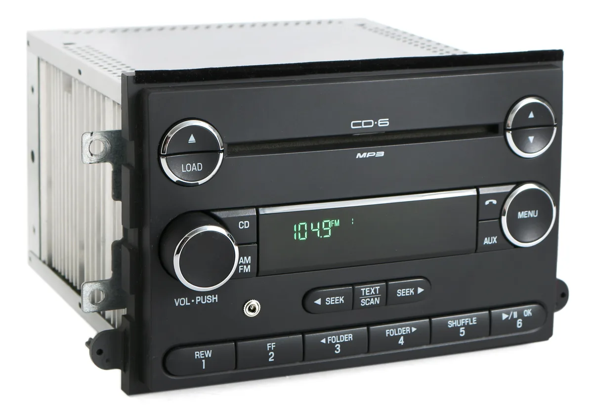 1 Factory Radio 1 Factory Radio 8E5T-18C815-AG receiver AM FM 6-disc CD aux 3.5 mm 2006-2009 Fusion Milan — product photo
