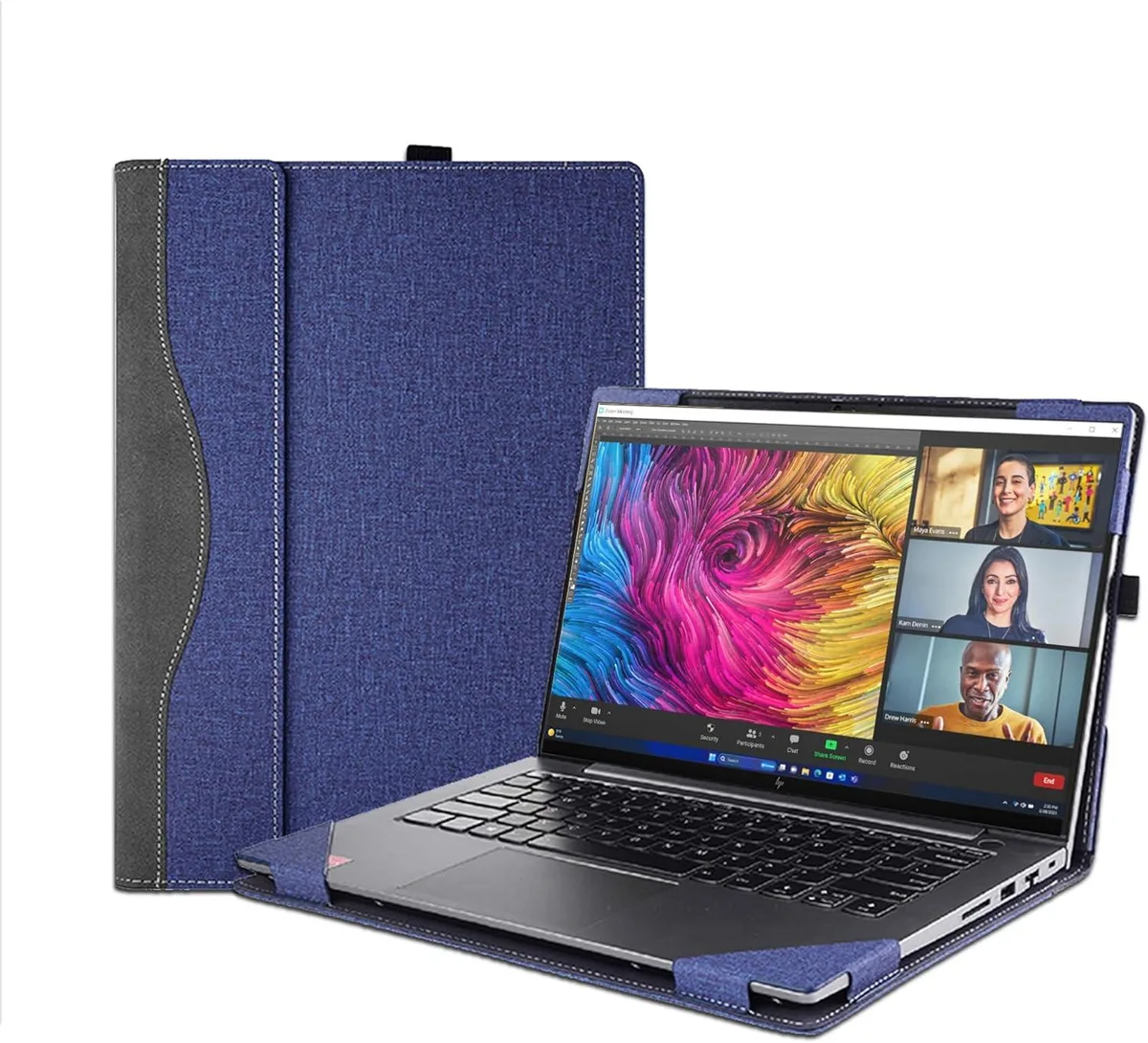 BONAEVER BONAEVER Laptop Case Cover for HP Envy x360 16 &amp; Zbook Firefly 16 Blue — product photo