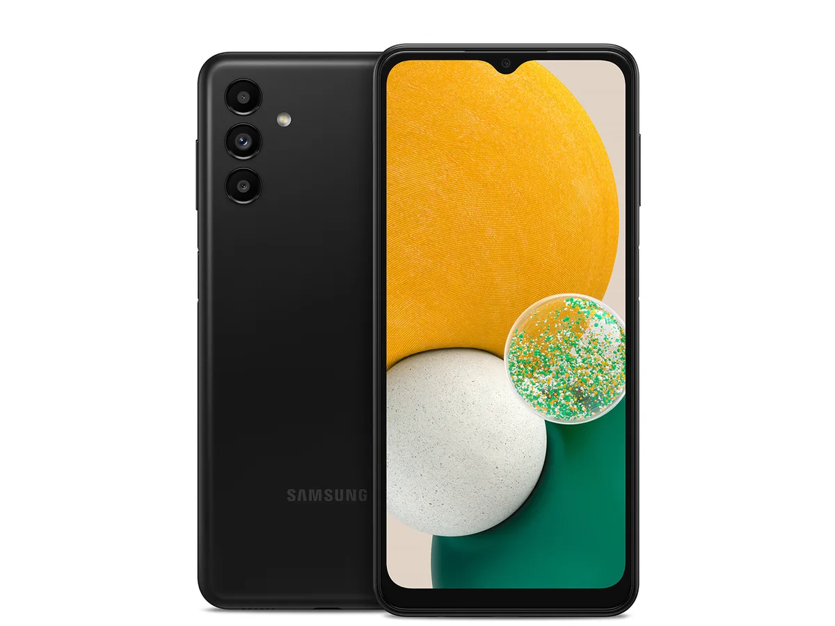SAMSUNG SAMSUNG SM-A136UZKDXAA-64GB-BLK-B 64GB Black cell phones - unlocked — product photo