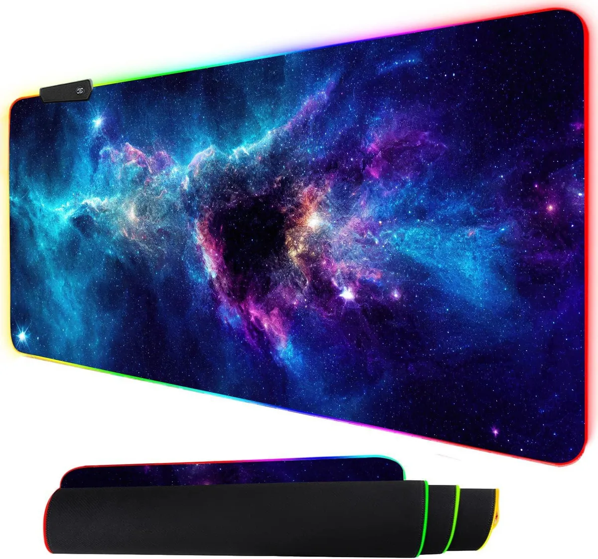  ToLuLu RGB Mouse Pad Galaxy 35.4 x 15.7 in 14 Lighting Modes — product photo