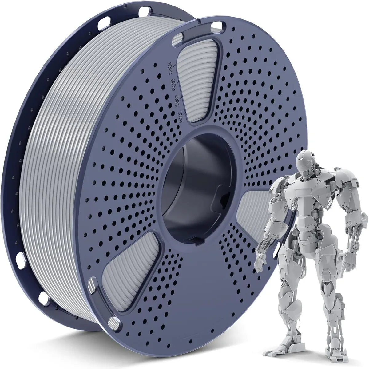 BFKK BFKK PLA 3D Printer Filament 1.75mm Silver 1kg — product photo